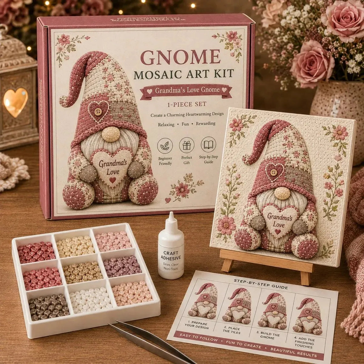 🔥HOT SALE 49% OFF -  DIY🌸Gnome Mosaic Art Kit – Create Your Own Charming Handmade Masterpiece