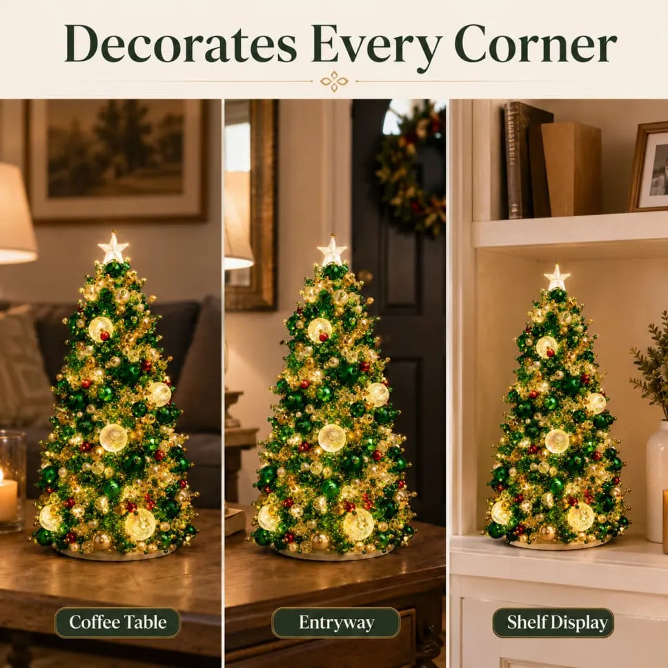 🎄 DIY Beaded Mini Christmas Tree Kit – Create Your Own Glowing Holiday Decoration - Limited Time 50% OFF