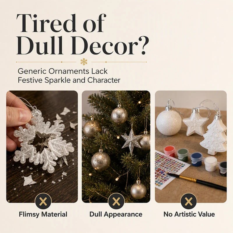 🎄 DIY Diamond Painting Ornaments | Christmas Set