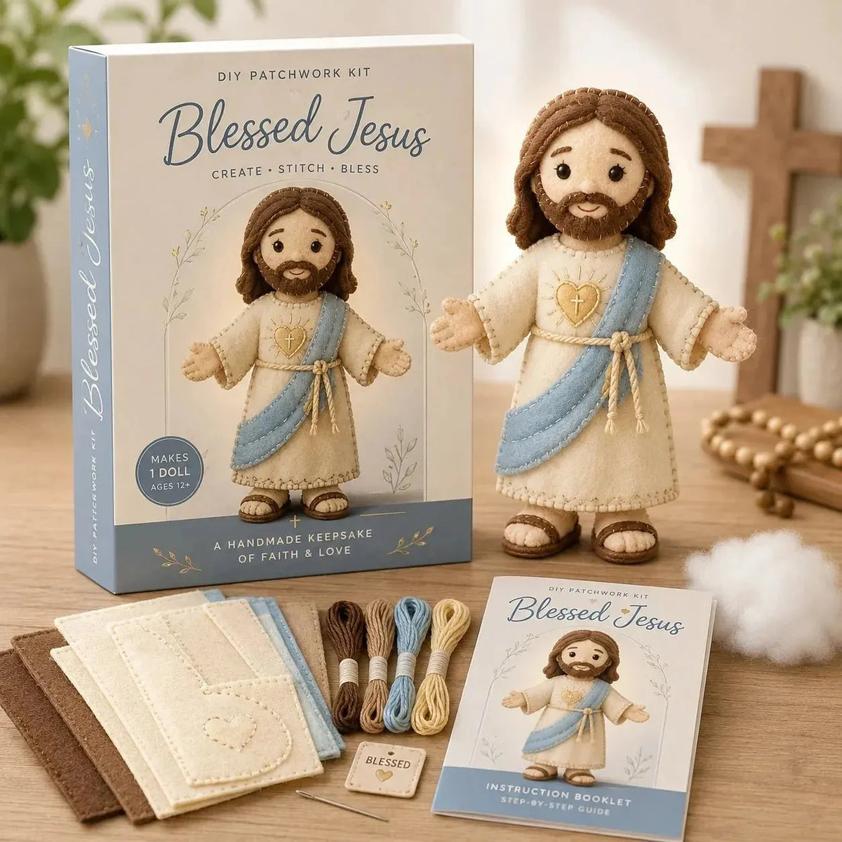 🔥HOT SALE🔥LAST DAY 50% OFF - ✝️ Faith & Blessings DIY Patchwork Kit