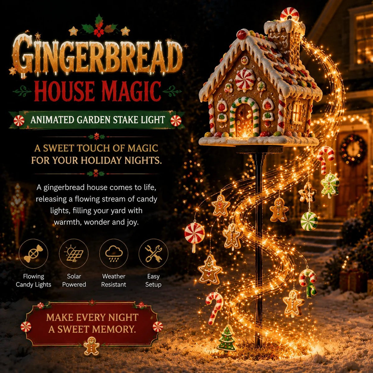 🎅Christmas Early Discount 49% Off🎄✨Christmas Magic Garden Collection - Transform Your Yard Into A Winter Wonderland With Enchanted Flowing Lights