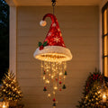 🔥HOT SALE 49% OFF🎅 Lighted Santa Hat Hanging Chandelier 🎄 | 5 Styles Warm LED Christmas String Light | Indoor Outdoor Porch Holiday Decor Gift