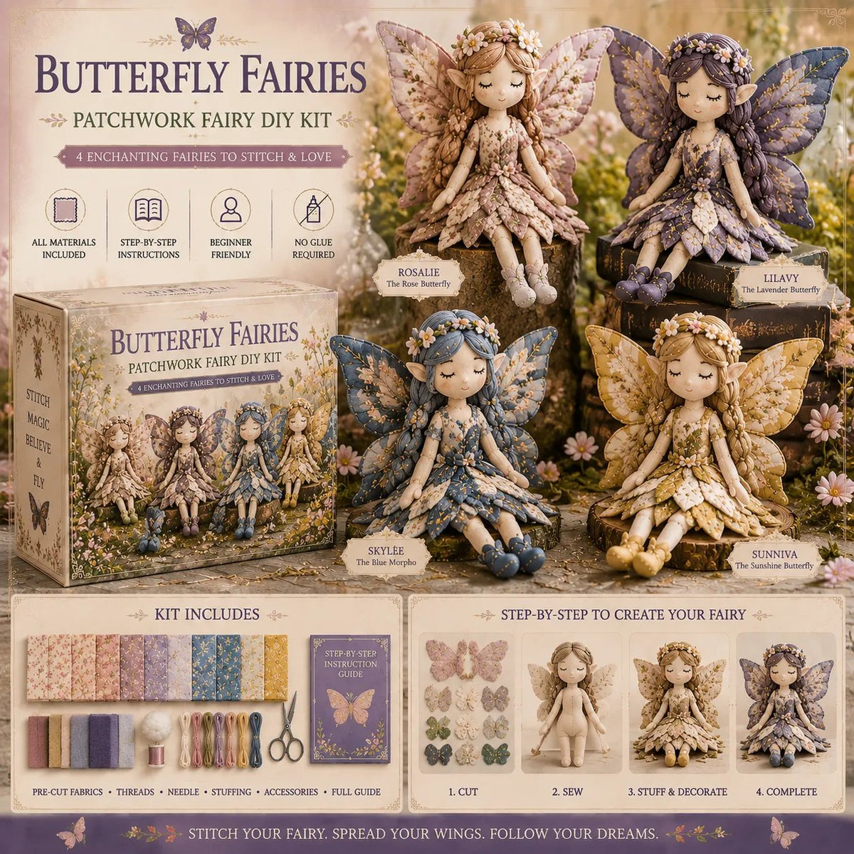 🔥LAST DAY 50% OFF - 🧵Fairy Patchwork DIY Collection