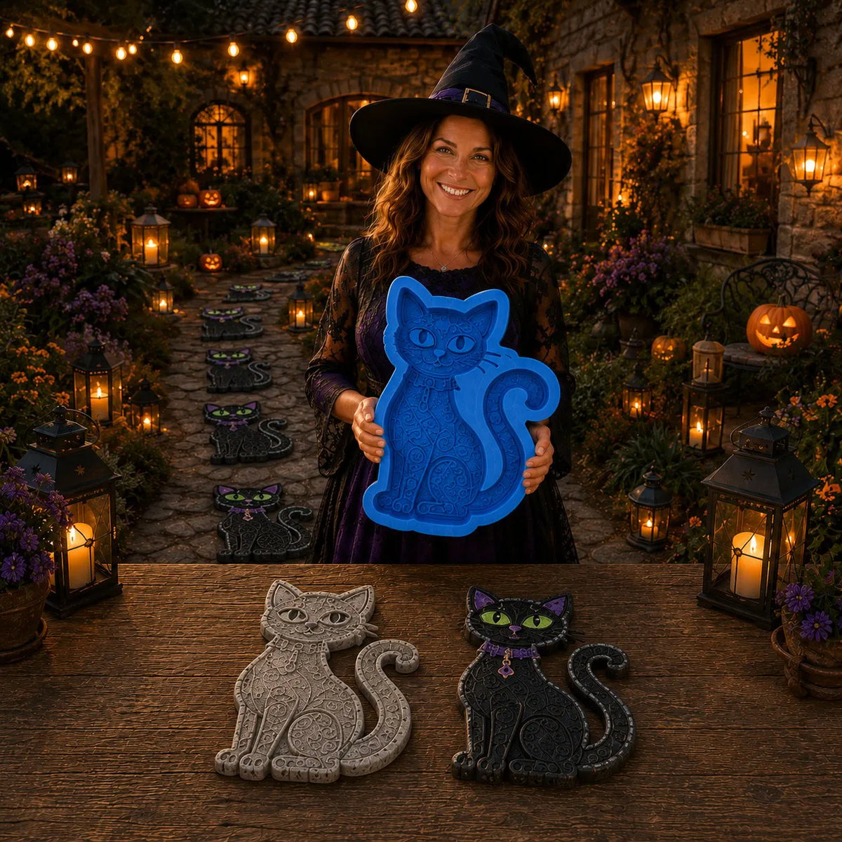 💥 LAST DAY 49% OFF - 🎃 Reusable Pumpkin Garden Stepping Stone Mold – Make Your Halloween Garden Truly One of a Kind (📦Buy 2 Free Shipping)