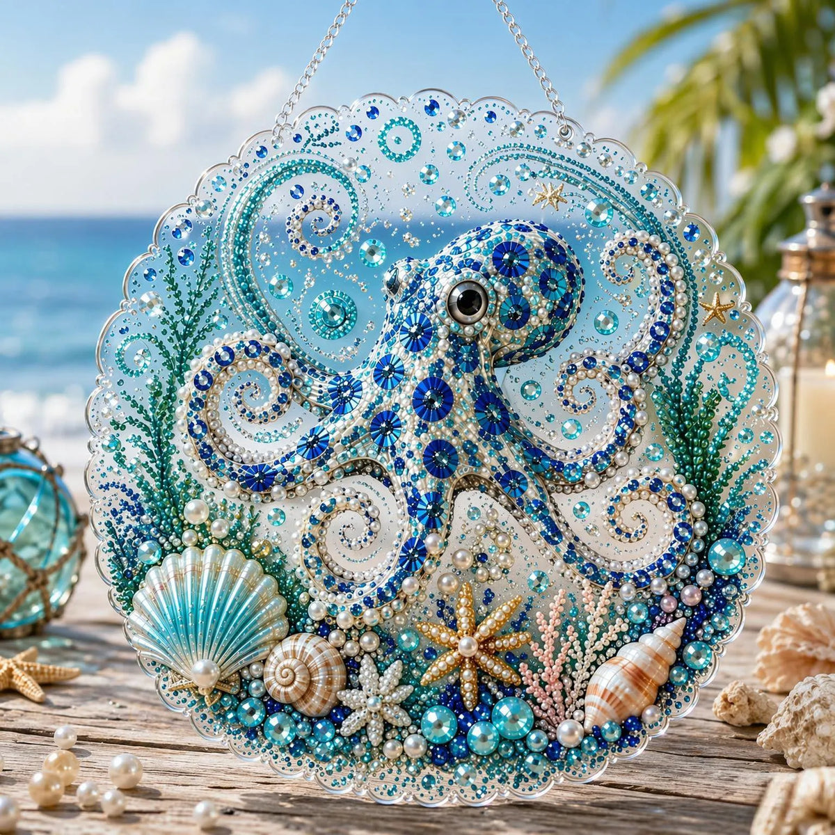 🔥 Last Day 49% OFF - 🌊✨Ocean Pearl Art DIY Hanging Ornament Kit(📦Buy 2 Free Shipping)