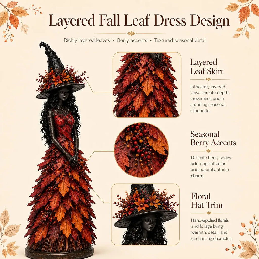 💥LAST DAY 49% OFF - 🧙 Enchanted Autumn Witch Figurine (📦Buy 2 Free Shipping)