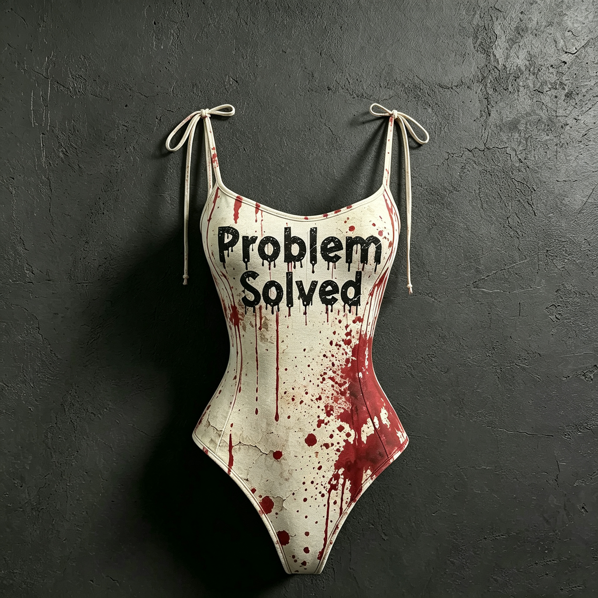 Women's Retro Halloween Bloodstain Problem Solved Print Hoodie Two-piece Set