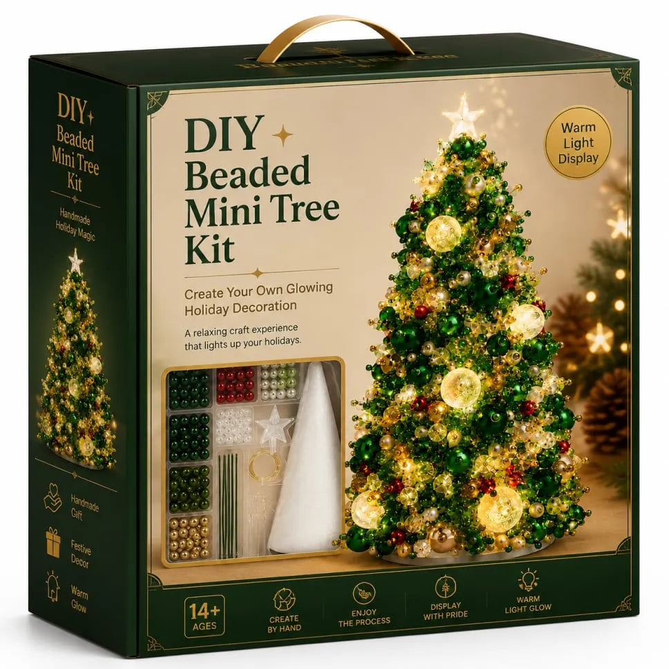 🎄 DIY Beaded Mini Christmas Tree Kit – Create Your Own Glowing Holiday Decoration - Limited Time 50% OFF