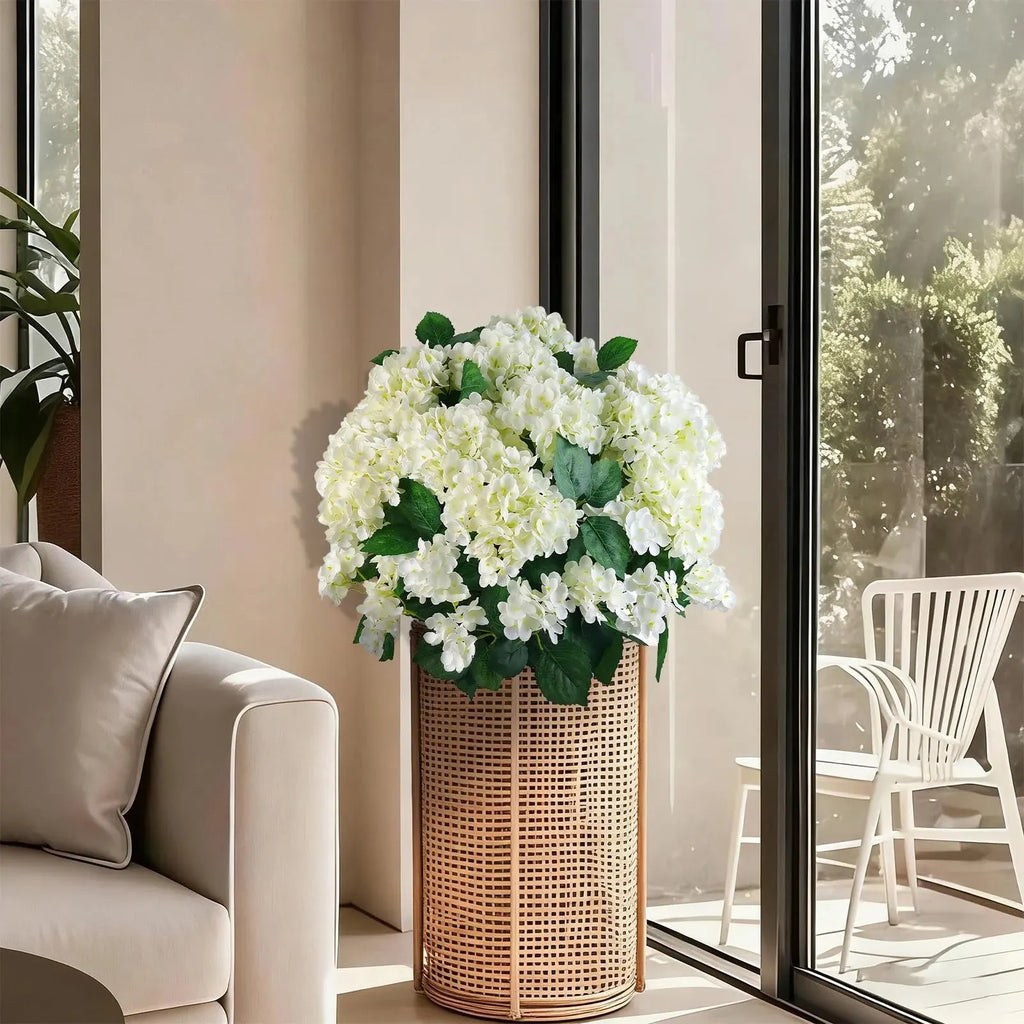 ✨This Week's Special Price $26.99💥🔥Artificial Outdoor Hydrangea Flowers - UV resistant, Waterproof, Windproof