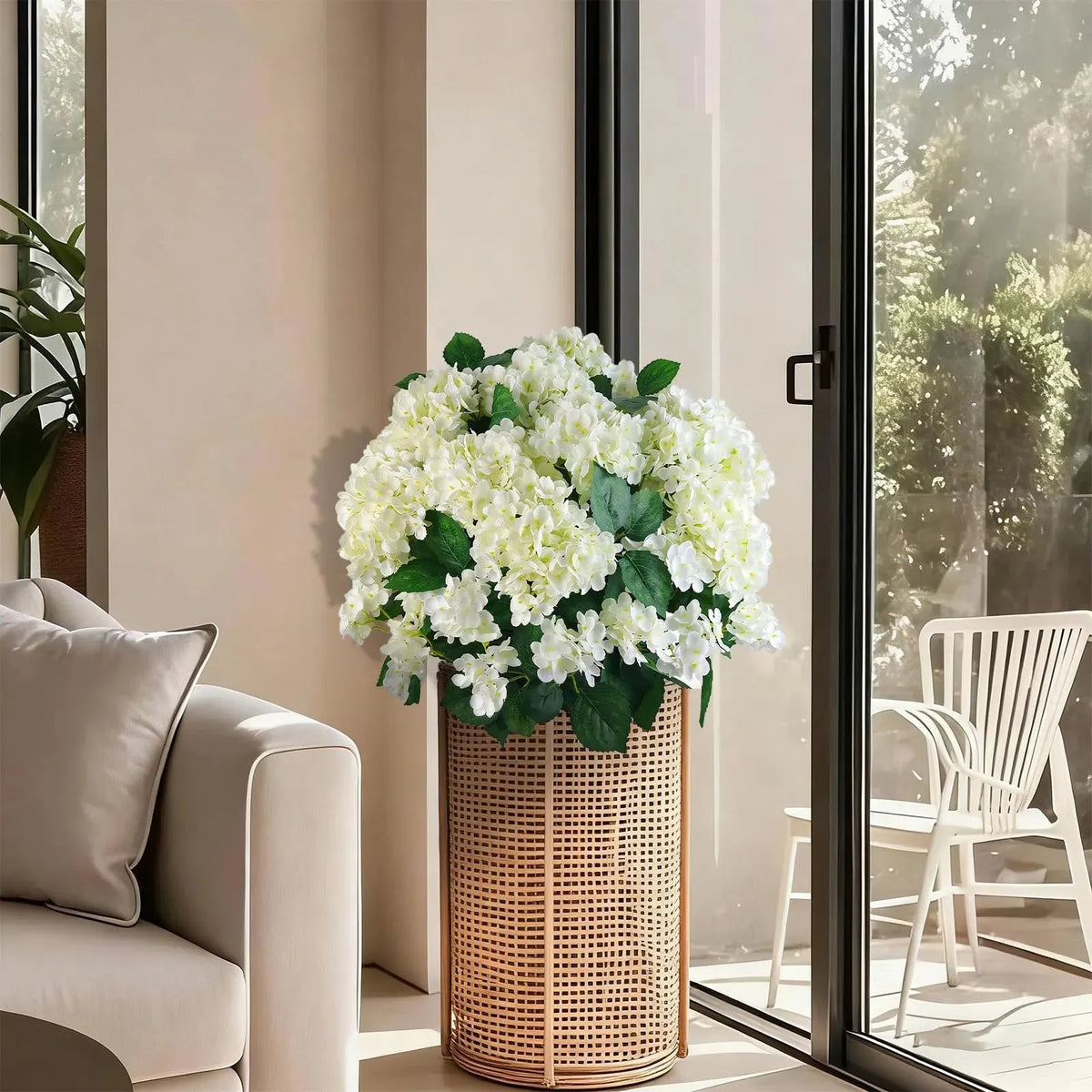 ✨This Week's Special Price $26.99💥🔥Artificial Outdoor Hydrangea Flowers - UV resistant, Waterproof, Windproof