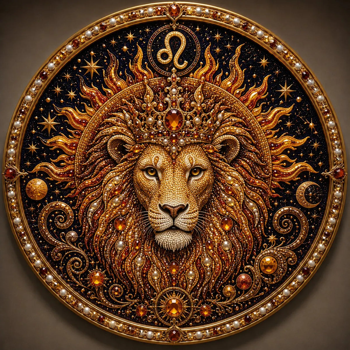 🔥 LAST DAY 49% OFF – ✨ Premium 3D Pearl 12 Zodiac Signs Art Kit | Luxury Flocked Canvas with Scratch-Resistant Non-Fading Pearl Beads DIY Handmade Astrology Decor ♈🌙💎