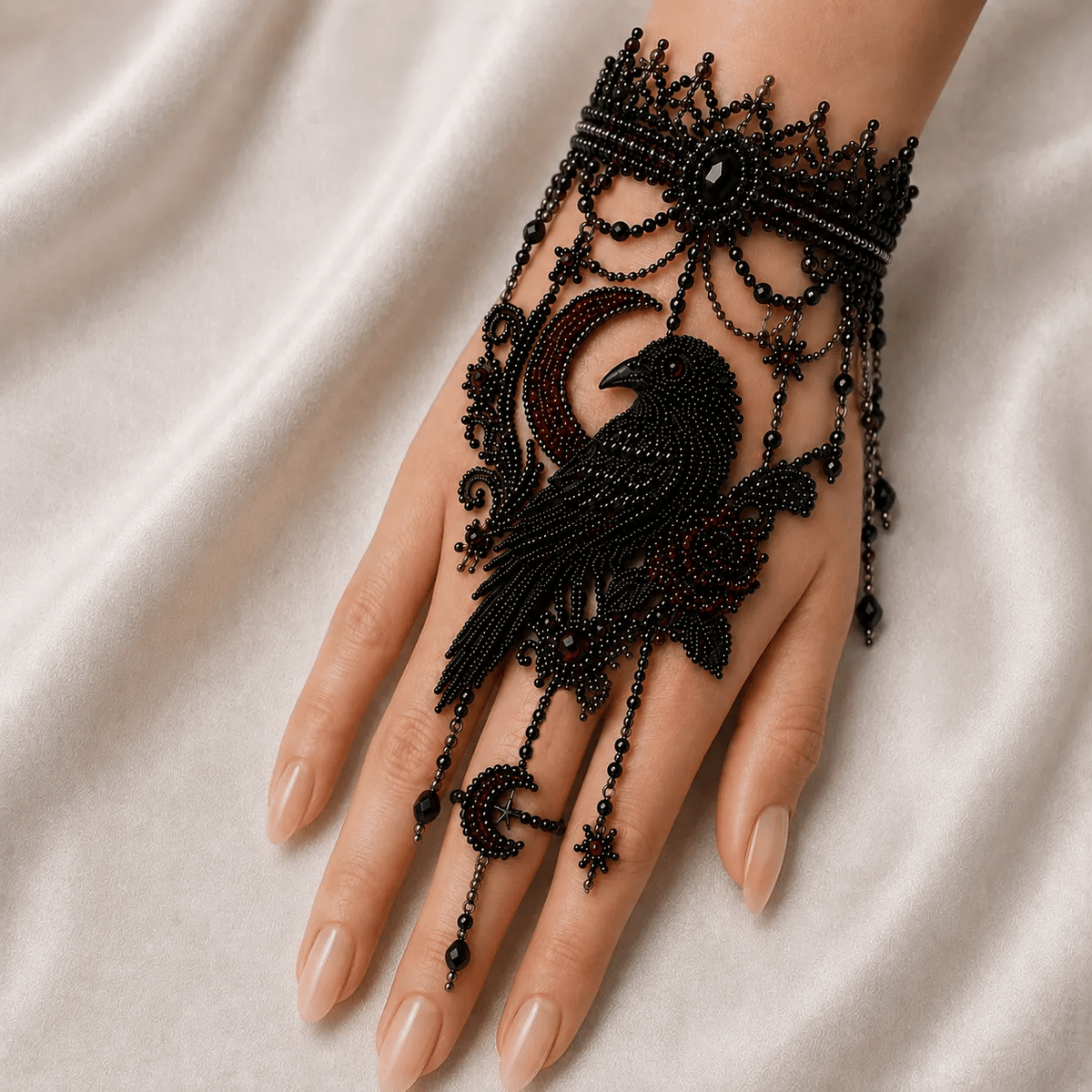 ✨Enchanted Forest DIY Beaded Hand Bracelet Kit,