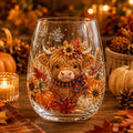 🍂Autumn Harvest 3D Glass Cup Gift Set – 6 Festive Designs