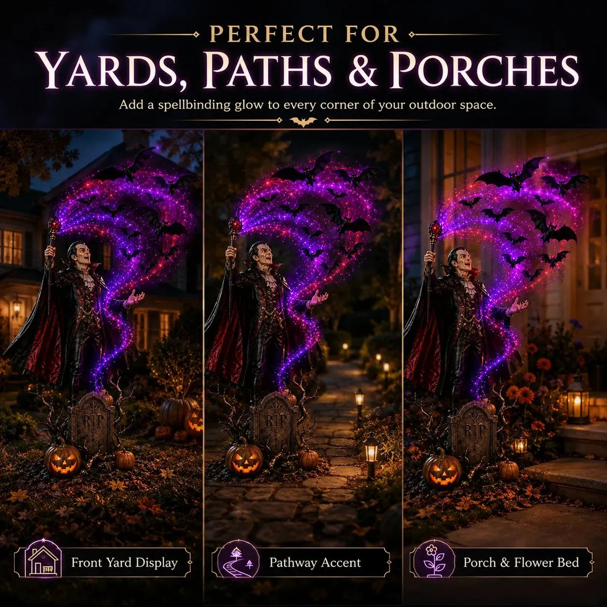 🎃Today 49% OFF🦇Vampire Summoning Bats Garden Light