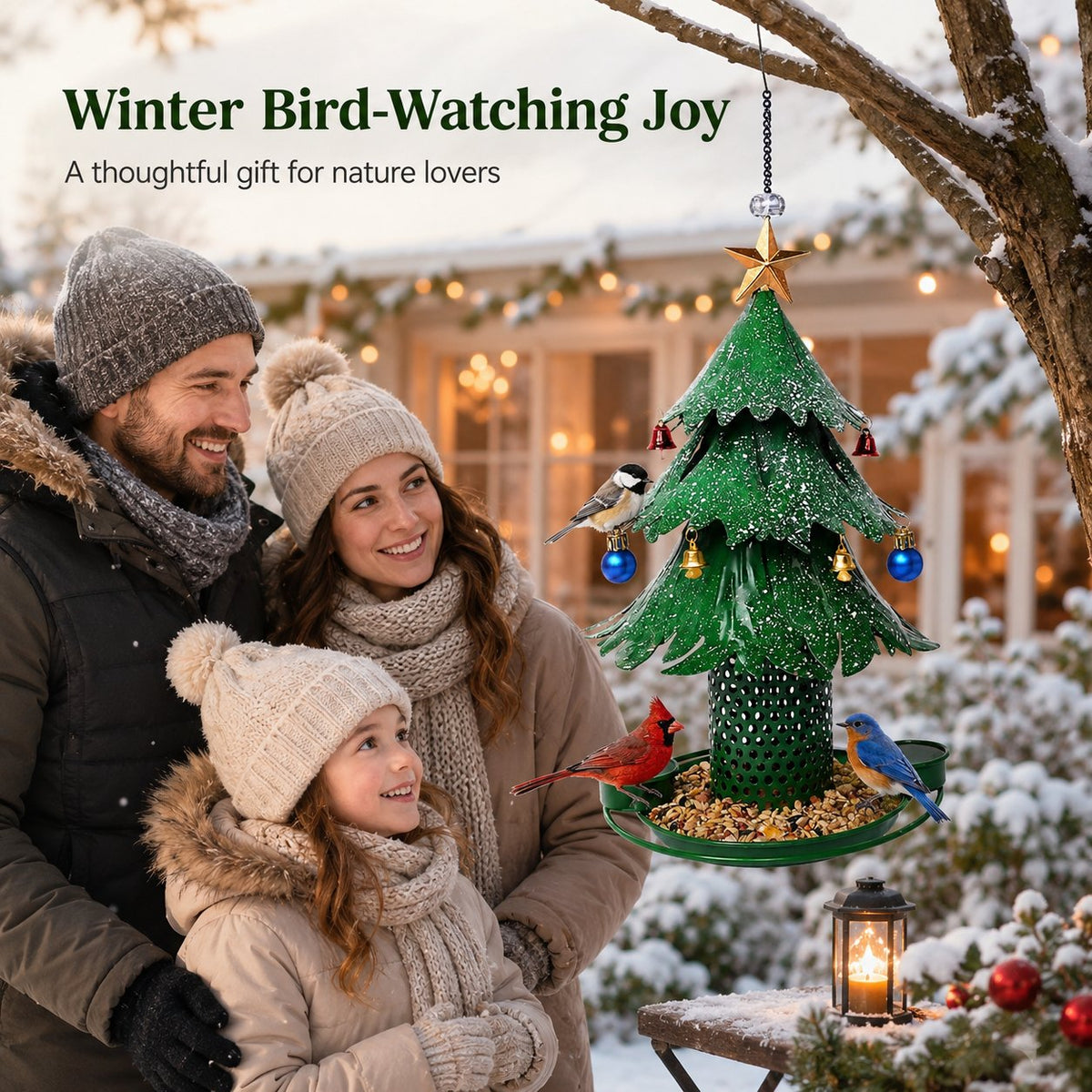 🐦🌲Christmas Tree Bird Feeder 🎄 Festive Backyard Holiday Decor