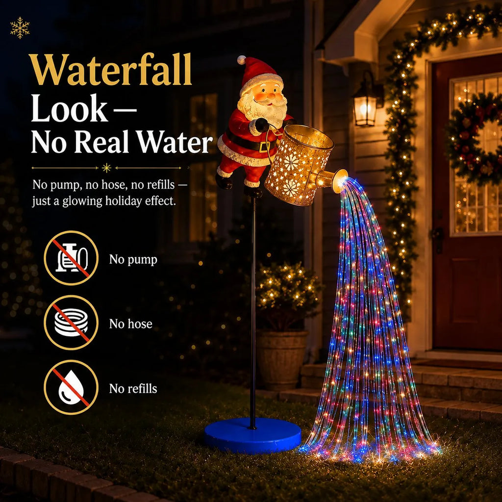 Solar Santa Waterfall Christmas Light🎅🔥