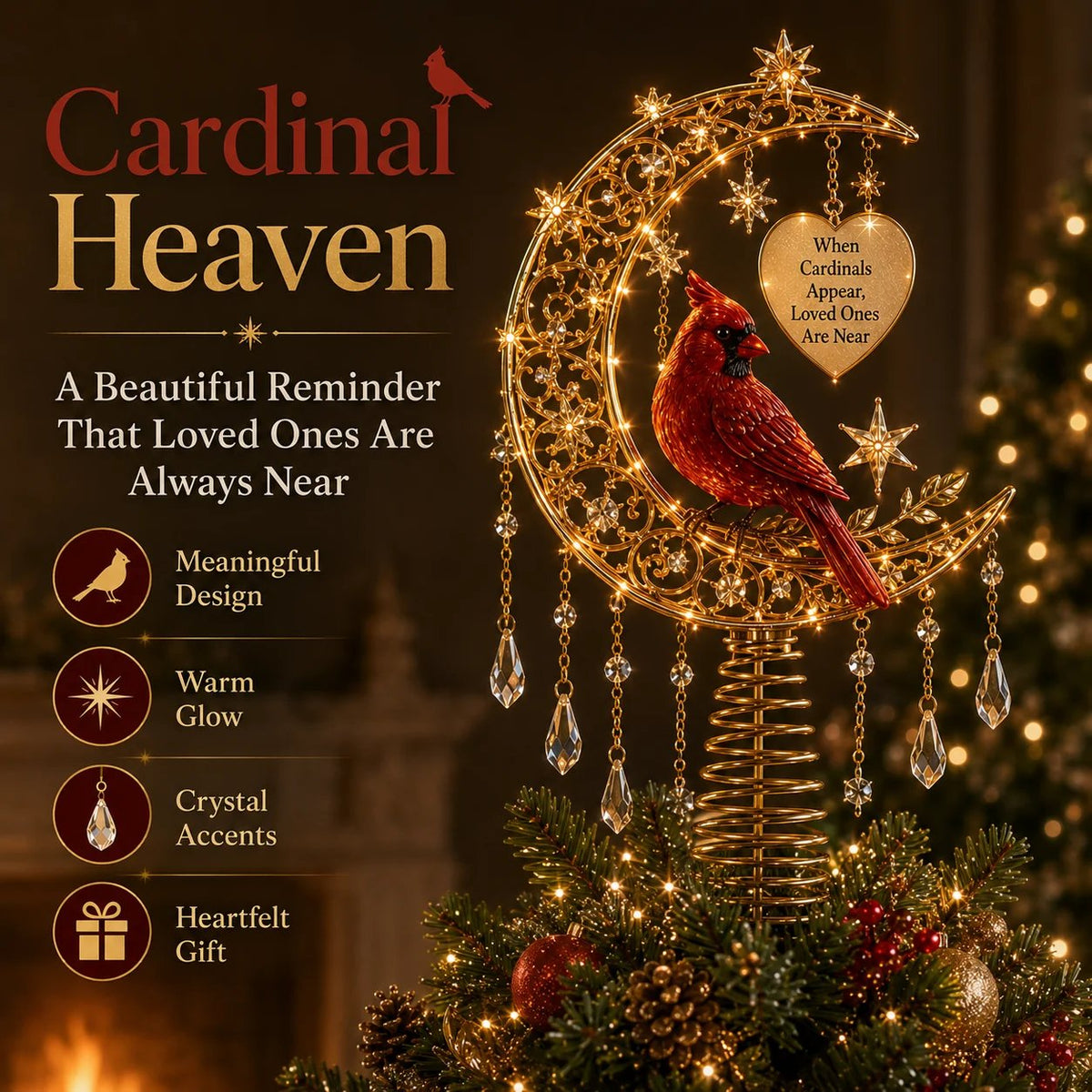 🎄Meaningful Christmas Tree Topper CollectionTM – Lighted Holiday Keepsakes