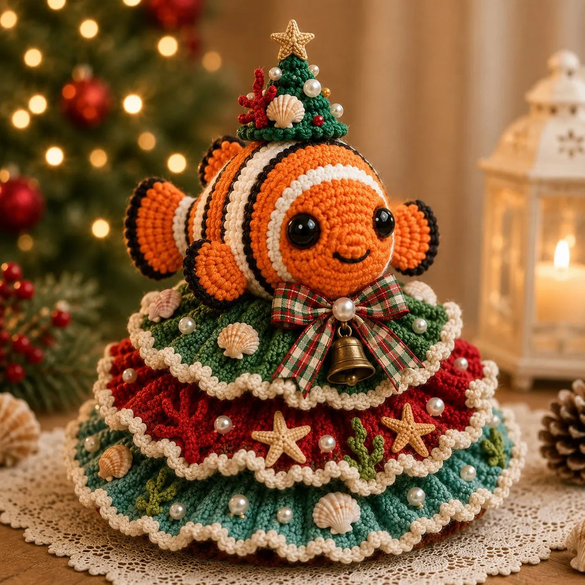 ⏳ Last Day 49% OFF – 🌊 Beginner-Friendly DIY Layered Ocean Christmas Yarn Art Kit Collection | Complete Kit with All Tools & Step-by-Step Guide Included 💕