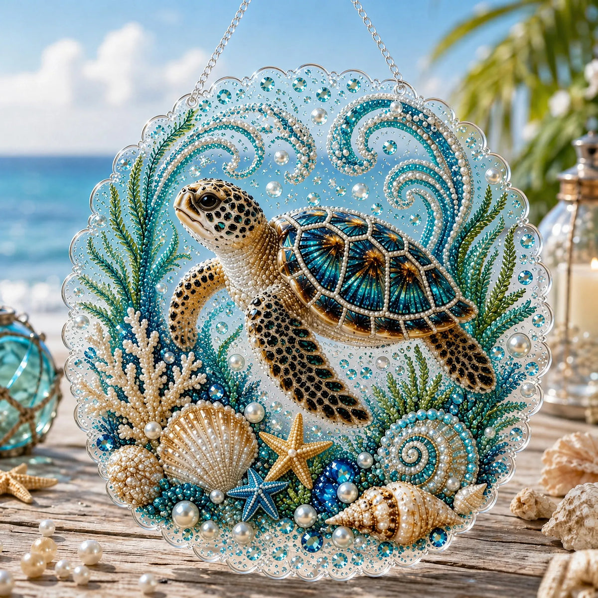 🔥 Last Day 49% OFF - 🌊✨Ocean Pearl Art DIY Hanging Ornament Kit(📦Buy 2 Free Shipping)