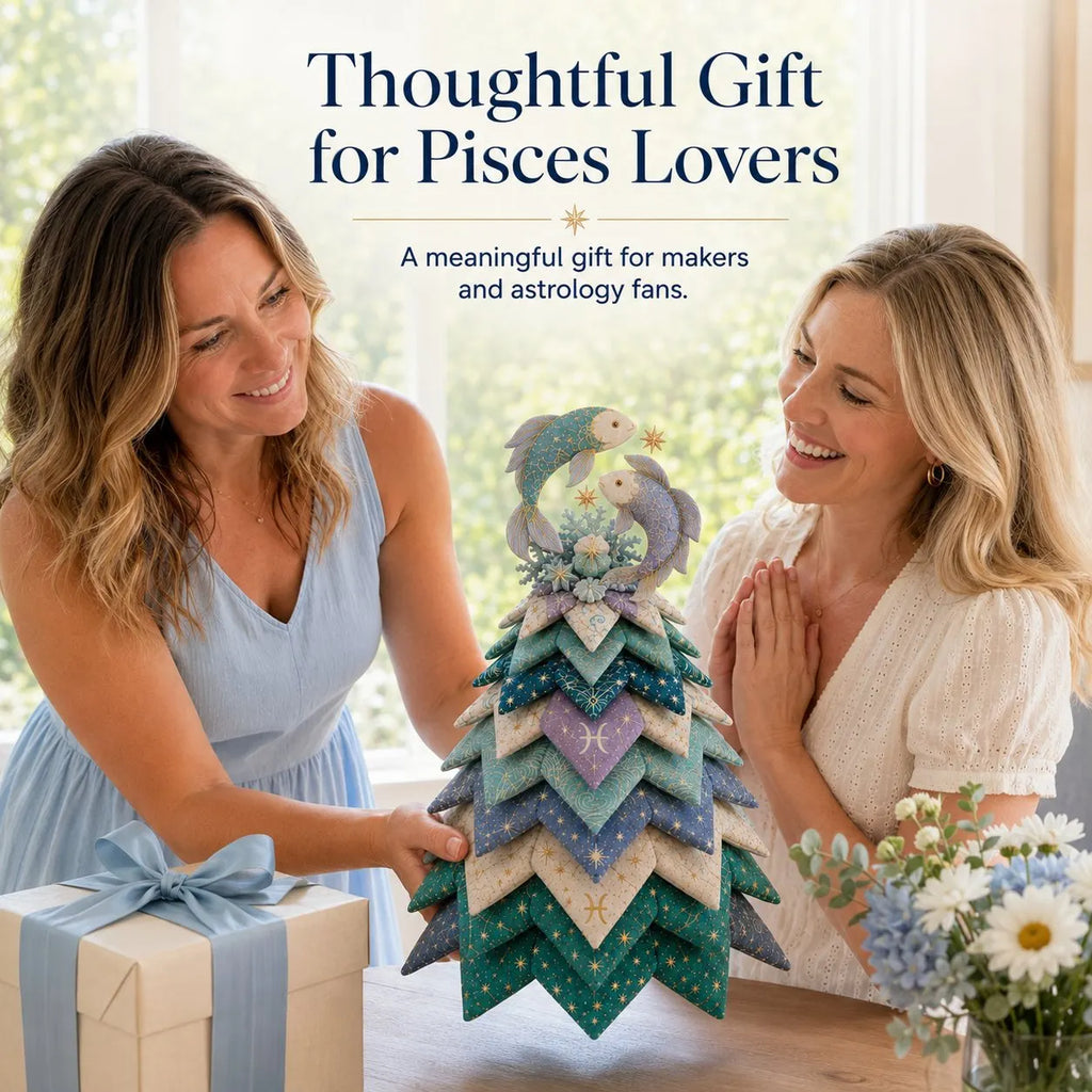 ⏳ Last Day 49% OFF – ♓ Beginner-Friendly DIY Layered Pisces Zodiac Quilted Tree Kit | Complete Kit with All Tools & Step-by-Step Guide Included 💕