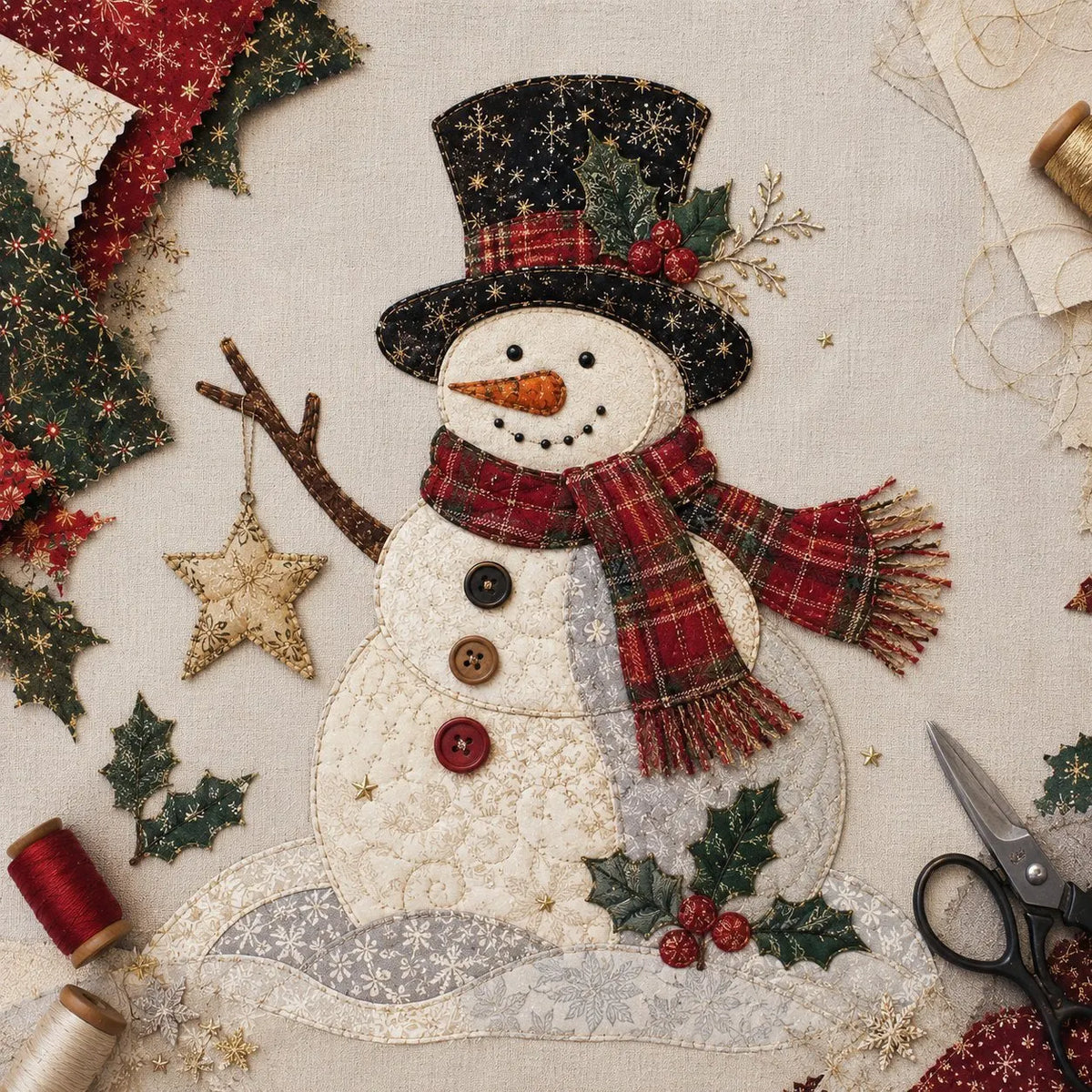 🎄 DIY Christmas Fabric Wall Hanging Kit | Create Your Own Quilted Santa, Angel & More | Cozy Holiday Door Decor for Home & Gift Giving 🎅