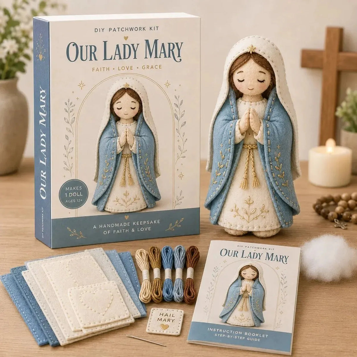 🔥HOT SALE🔥LAST DAY 50% OFF - ✝️ Faith & Blessings DIY Patchwork Kit