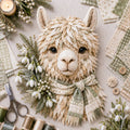 ⏳ Last Day 49% OFF – 🦙 Beginner-Friendly Autumn Alpaca DIY Wall Hanging Kit | Complete Kit with Pre-Cut Fabrics, Stitching Supplies & Step-by-Step Guide Included 🍂💕