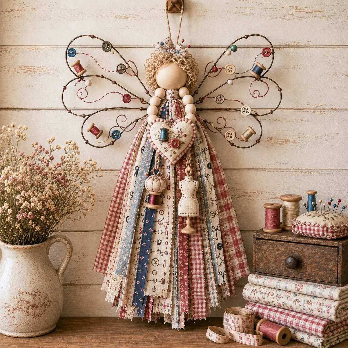🔥Last Day 50% OFF - 🪽 Angel Fabric Hanging DIY Kit (📦Buy 2 Free Shipping)