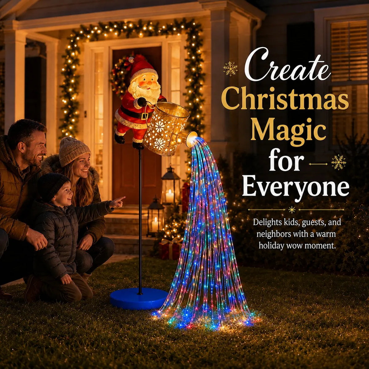 Solar Santa Waterfall Christmas Light🎅🔥