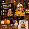 Halloween Tree DIY Crochet Kit | All-In-One Kit for a Layered 7-Inch Spooky Tabletop Decoration 🧶👻✨