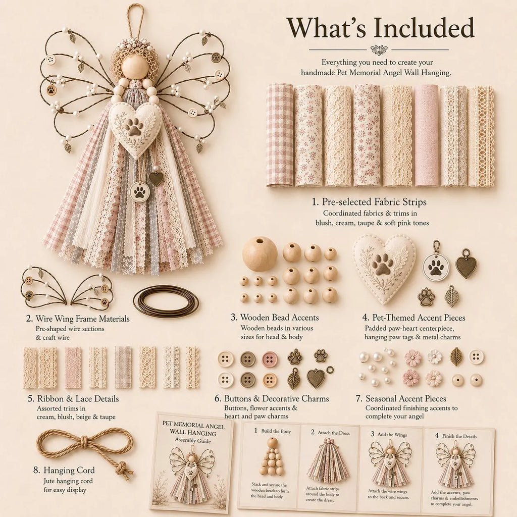 🔥Last Day 50% OFF - 🪽 Angel Fabric Hanging DIY Kit (📦Buy 2 Free Shipping)