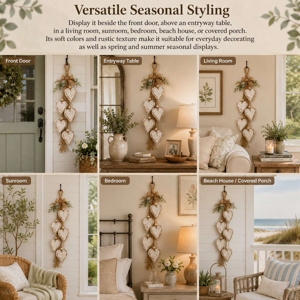 🔥Last Day 45% OFF - 🤎 Hanging Heart Wall Decor