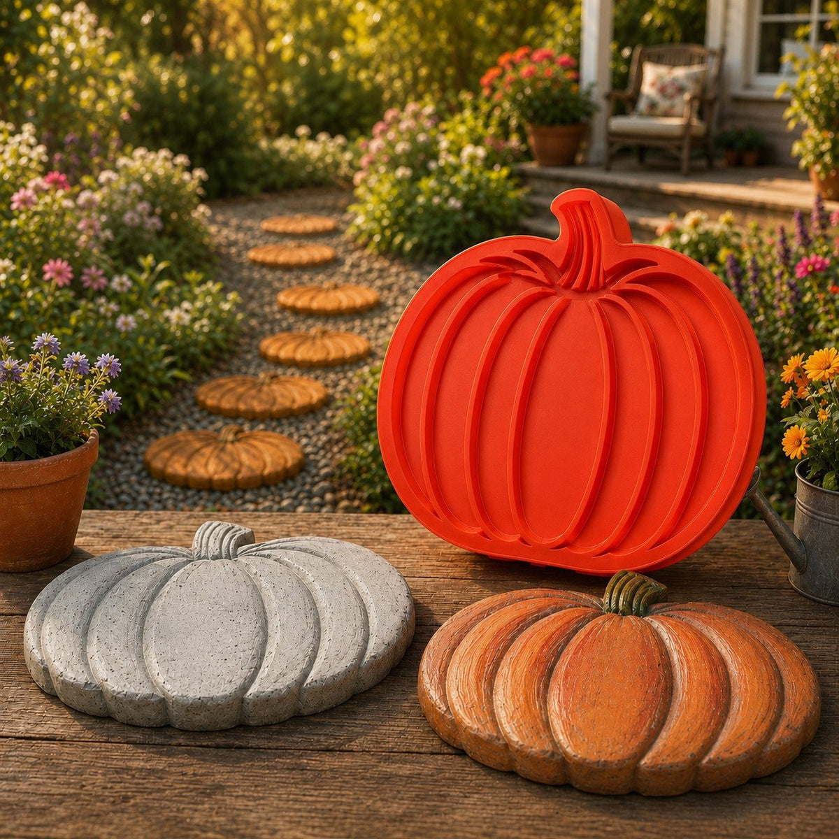 💥 LAST DAY 49% OFF – 🌿 Reusable Decorative Garden Stepping Stone Mold – Make Your Garden Truly One of a Kind (📦 Buy 2, Get Free Shipping)
