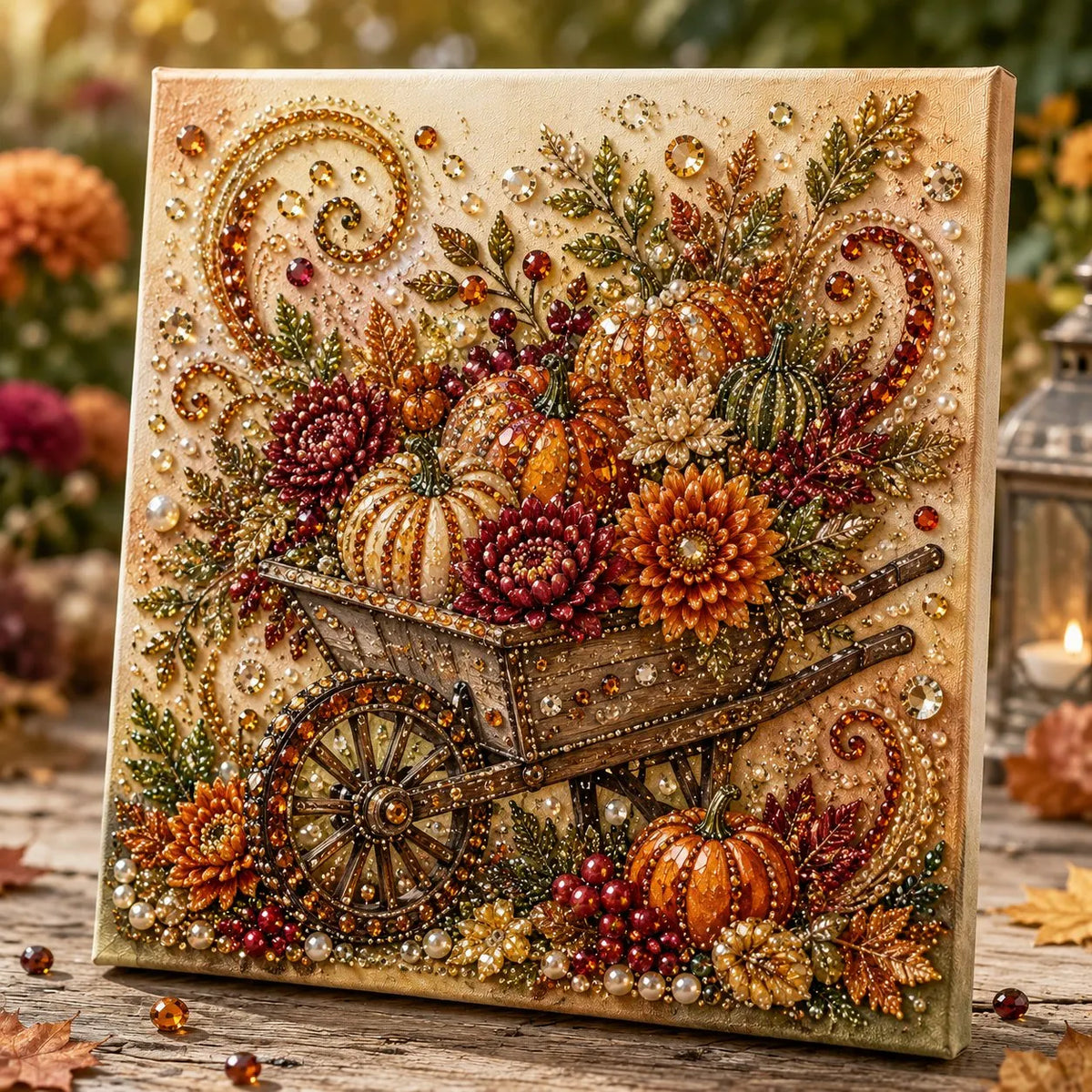 🔥 Last Day 49% OFF - 🍂💎 Autumn Pearl Painting Kit – Relaxing DIY Craft to Create Sparkling Fall Artwork 🖌️