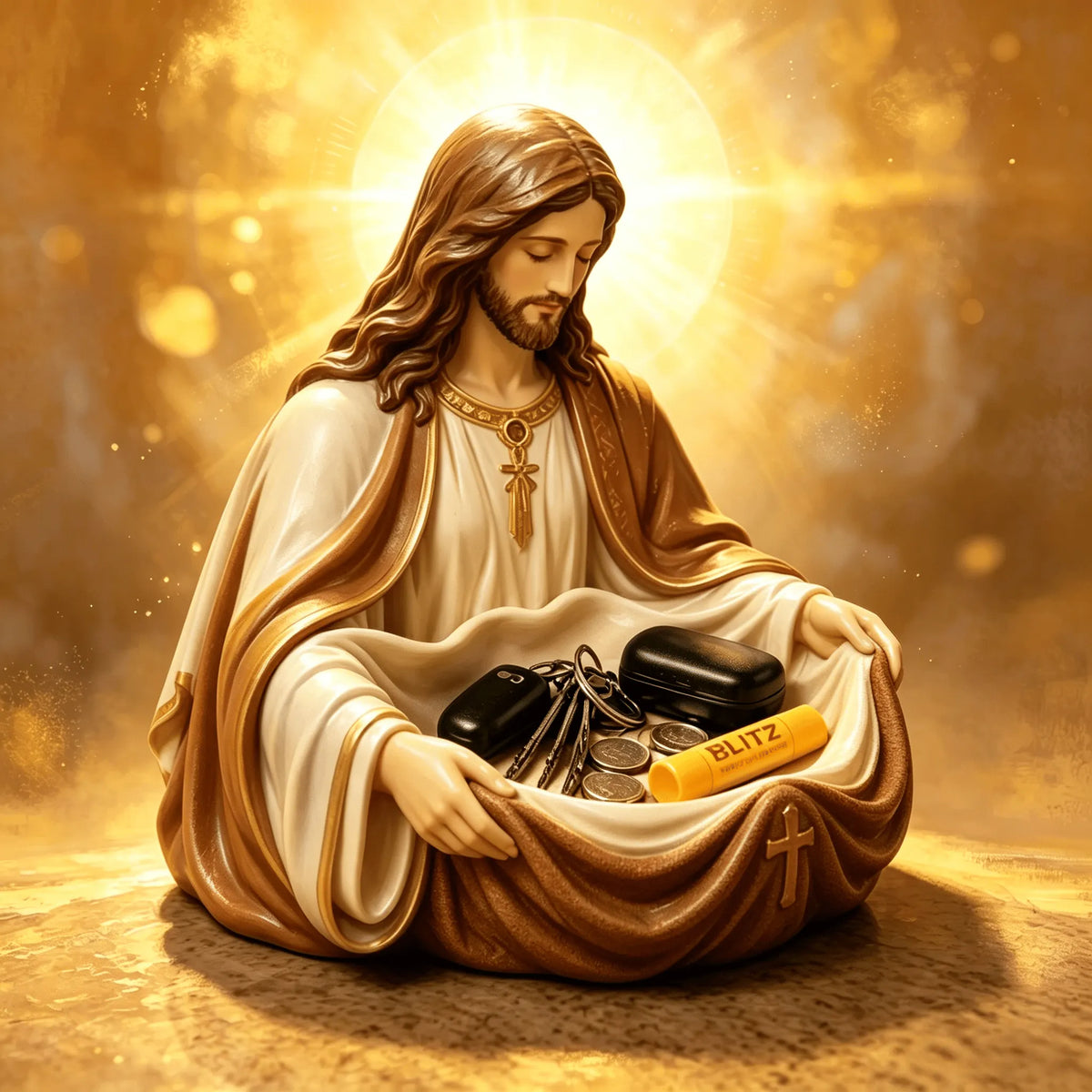 Handmade Jesus Storage Bowl