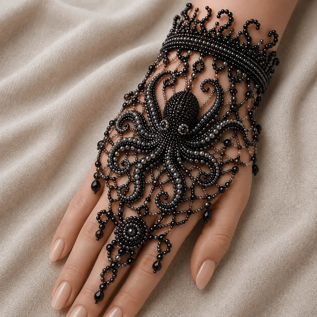 ✨Enchanted Forest DIY Beaded Hand Bracelet Kit,