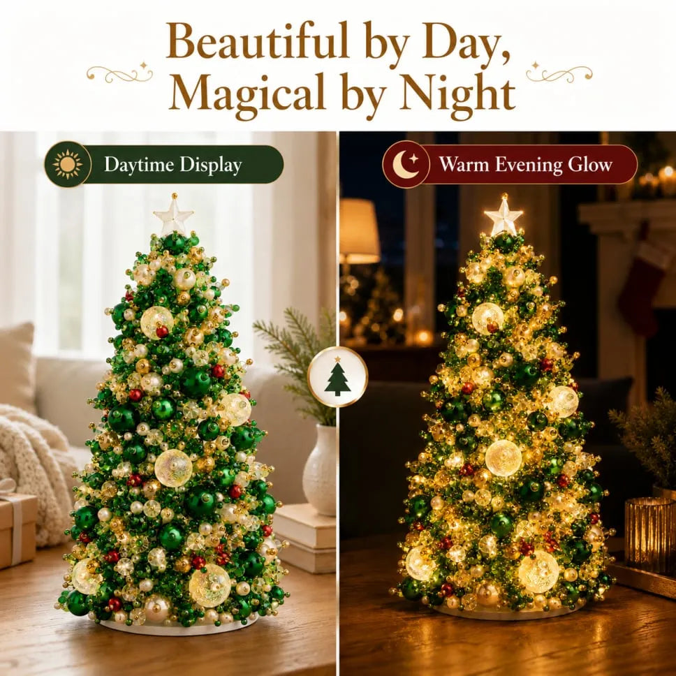 🎄 DIY Beaded Mini Christmas Tree Kit – Create Your Own Glowing Holiday Decoration - Limited Time 50% OFF