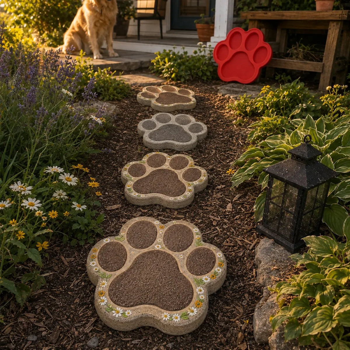 💥 LAST DAY 49% OFF – 🌿 Reusable Decorative Garden Stepping Stone Mold – Make Your Garden Truly One of a Kind (📦 Buy 2, Get Free Shipping)