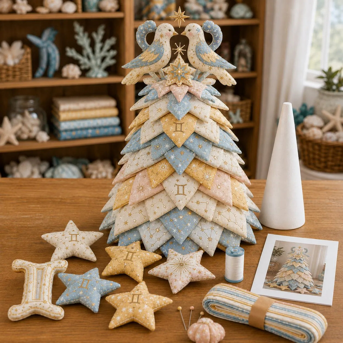 ⏳ Last Day 49% OFF – ♓ Beginner-Friendly DIY Layered Pisces Zodiac Quilted Tree Kit | Complete Kit with All Tools & Step-by-Step Guide Included 💕