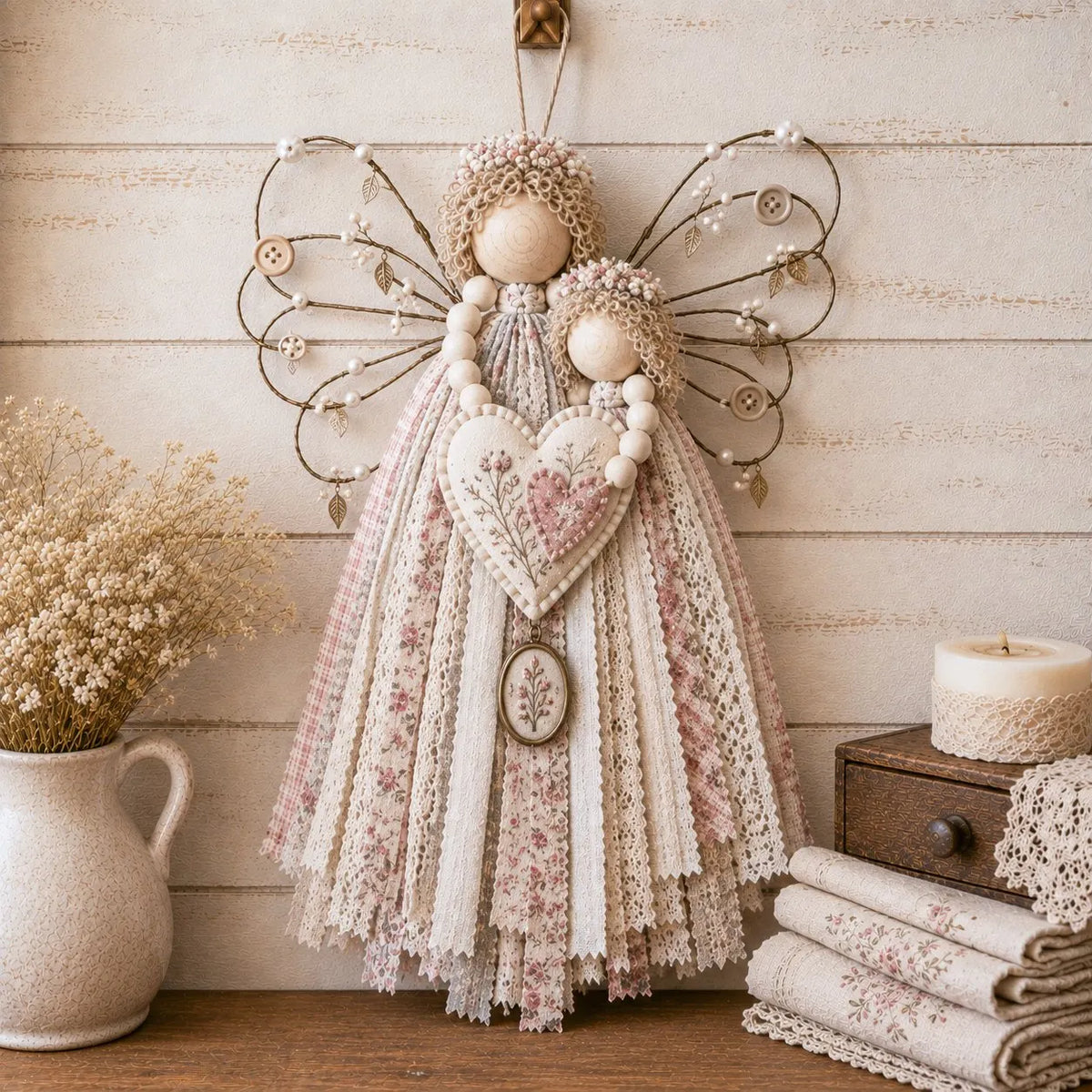 🔥Last Day 50% OFF - 🪽 Angel Fabric Hanging DIY Kit (📦Buy 2 Free Shipping)