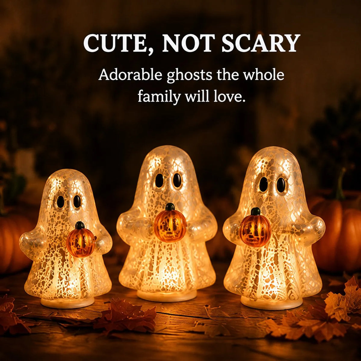 🎁 Last Day 50% OFF – 👻Glowing Ghost Set (3 pieces)