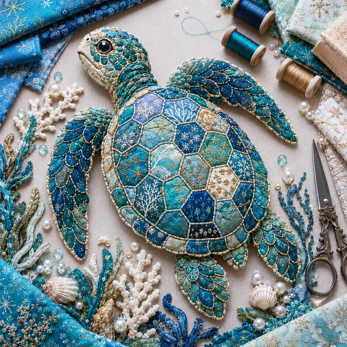 🌊Ocean Patchwork DIY Kit