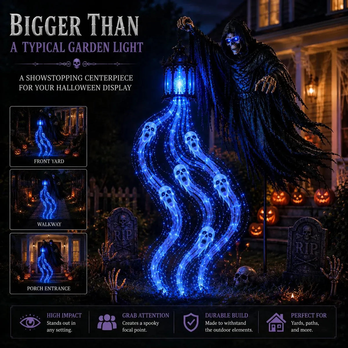 🔥 Today Only: 49% OFF 🎁Animated Halloween Soul Harvester Garden Light Collection💀