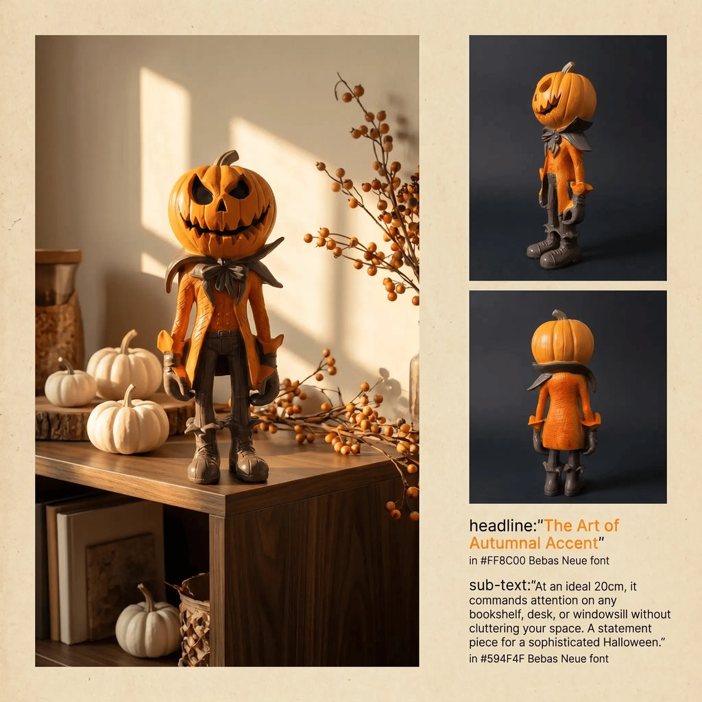 🎁🎉Only $28.99 This Week🌟👻Halloween Pumpkin Man Figurine/Decoration🎃