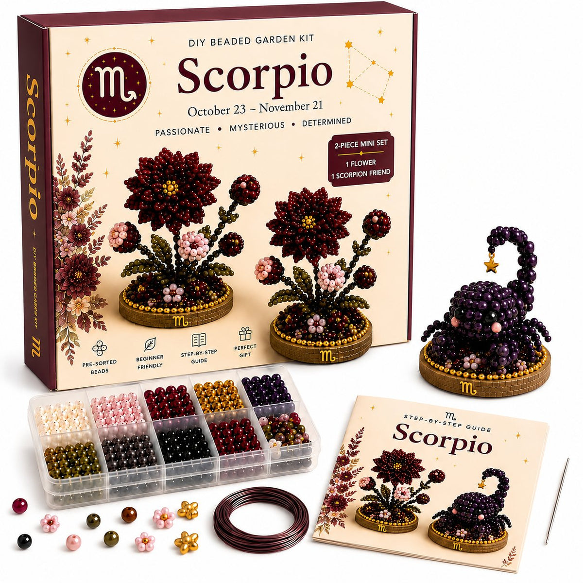 12 Zodiac Signs DIY Beaded Garden Craft Kit