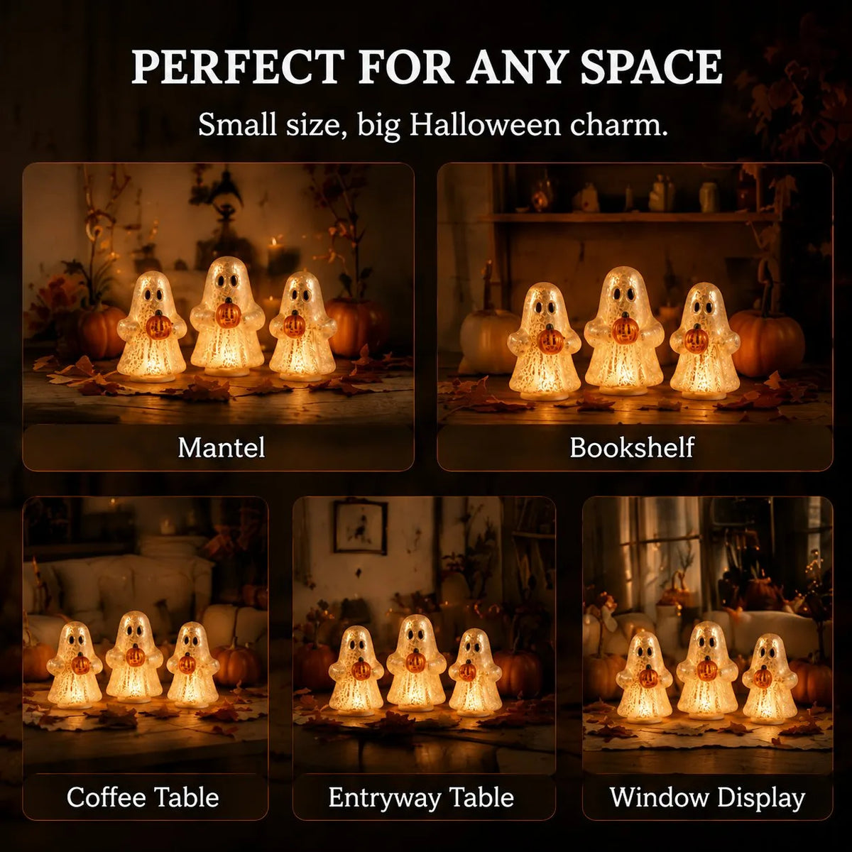 🎁 Last Day 50% OFF – 👻Glowing Ghost Set (3 pieces)