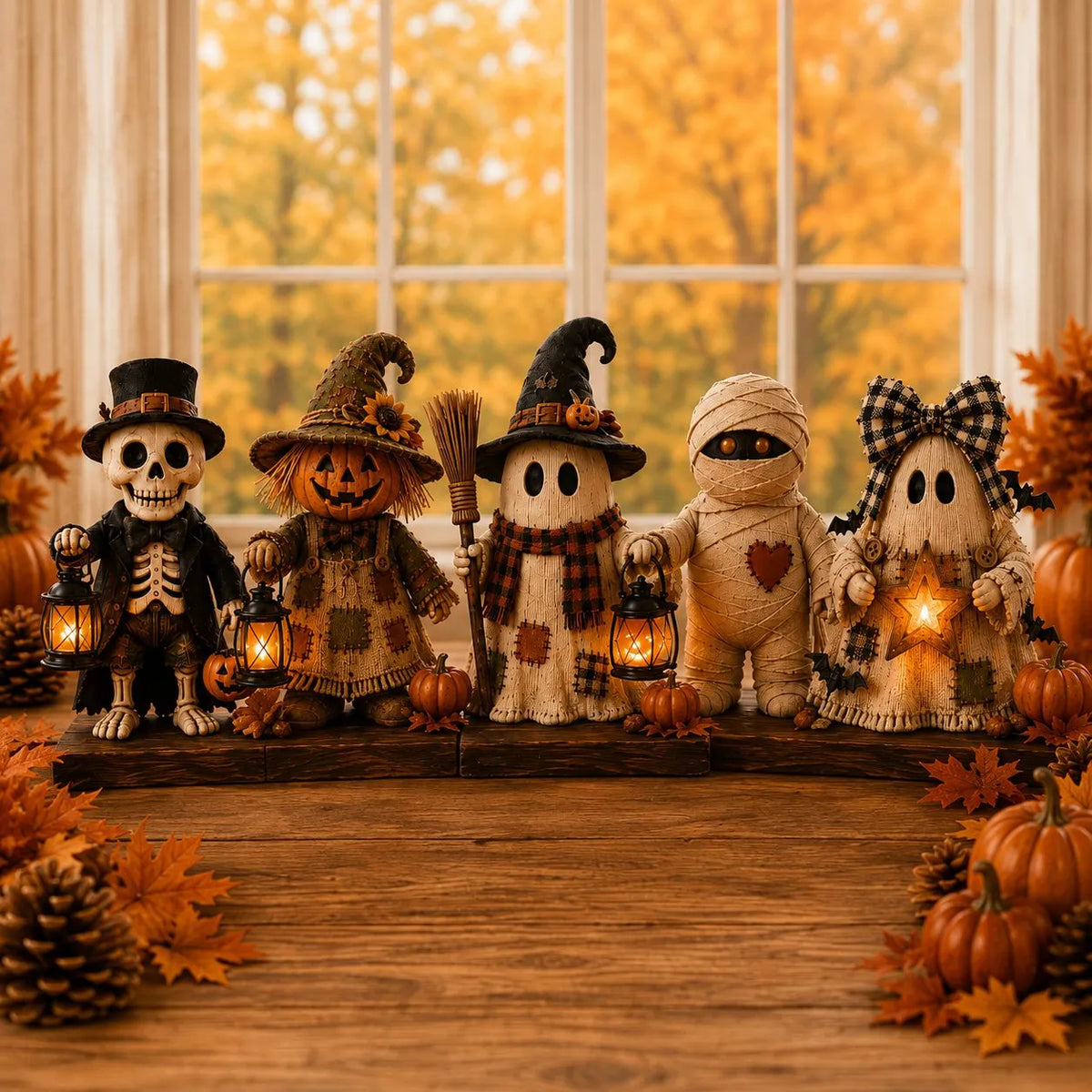 👻Halloween Wooden Monster Decorations
