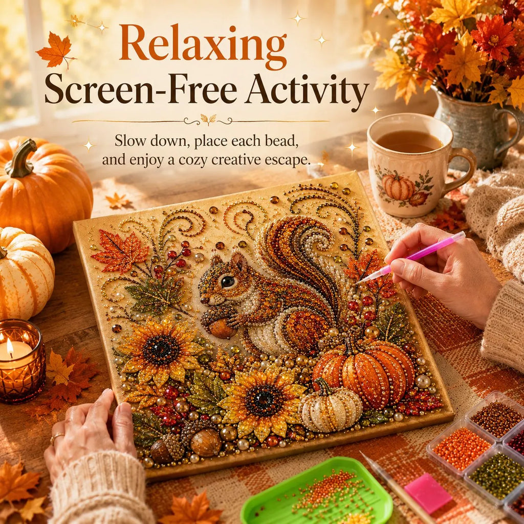 🔥 Last Day 49% OFF - 🍂💎 Autumn Pearl Painting Kit – Relaxing DIY Craft to Create Sparkling Fall Artwork 🖌️