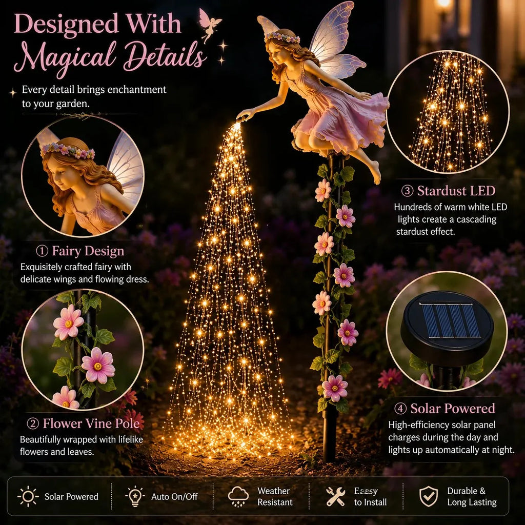 🌸🔥Today 49% OFF🧚‍♀️Fairy Sprinkling Magic Dust Garden Light