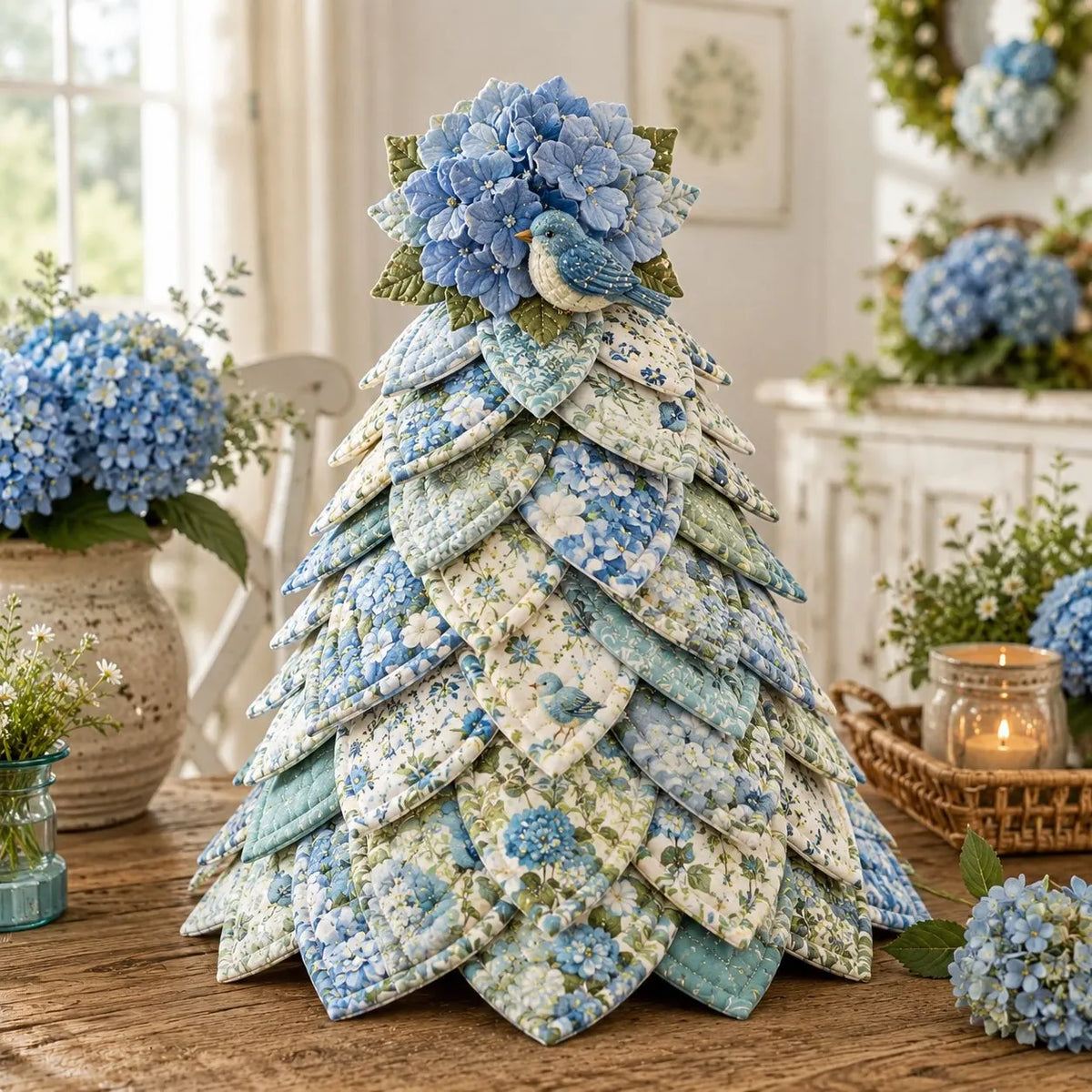 🔥LAST DAY 50% OFF -🌻Sunflower Bee Garden Tree DIY Kit-Handmade Fabric Tabletop Tree Decor